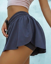 Load image into Gallery viewer, Plus Size Skirt Yoga Shorts Women 2 In 1 Biker Sport Skorts Compression Booty Shorts Womens Workout Fitness Running Gym Shorts
