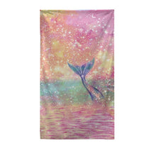 Load image into Gallery viewer, Mermaid Princess Quick Dry Towel Portable Ultralight Breathable Bath Towel Beach Camping Hiking Swimming Sunscreen Shawl
