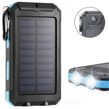 Load image into Gallery viewer, Solar Power Bank 30000mAh Waterproof Portable External Battery with SOS LED Light Travel Powerbank for Samsung Xiaomi Iphone
