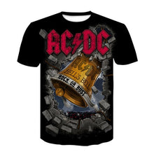 Load image into Gallery viewer, Summer Vintage Gothic 3D Printed Tshirt Casual High Quality Short Sleeve O-Neck Tops Oversized T-shirts Comfort Black T-shirt
