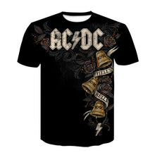Load image into Gallery viewer, Summer Vintage Gothic 3D Printed Tshirt Casual High Quality Short Sleeve O-Neck Tops Oversized T-shirts Comfort Black T-shirt
