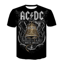 Load image into Gallery viewer, Summer Vintage Gothic 3D Printed Tshirt Casual High Quality Short Sleeve O-Neck Tops Oversized T-shirts Comfort Black T-shirt
