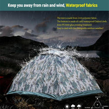Load image into Gallery viewer, High Quality 2 Person Waterproof Oxford Cloth Single-layer Single-layer Camouflage Tent Outdoor Camping Portable
