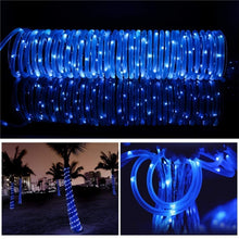 Load image into Gallery viewer, 12M 22M LED Solar Powered Rope Strip Lights Tube Rope Garland Fairy Lighting Strings for Outdoor Indoor Garden Christmas Decor
