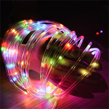 Load image into Gallery viewer, 12M 22M LED Solar Powered Rope Strip Lights Tube Rope Garland Fairy Lighting Strings for Outdoor Indoor Garden Christmas Decor
