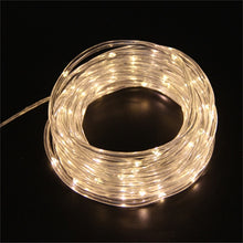 Load image into Gallery viewer, 12M 22M LED Solar Powered Rope Strip Lights Tube Rope Garland Fairy Lighting Strings for Outdoor Indoor Garden Christmas Decor
