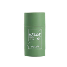 Load image into Gallery viewer, Green Mask Stick Green Tea Mud Mask Oil Control Eggplant Acne Clearing Solid Mask Cleansing Mask Blackhead Fine Pores Mask TSLM1

