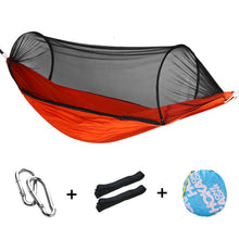 Load image into Gallery viewer, Outdoor Camping Hammocks with Mosquito Net 1-2 Person Portable Travel Camping Fabric Hanging Swing Hammocks Bed Garden Furniture

