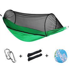 Load image into Gallery viewer, Outdoor Camping Hammocks with Mosquito Net 1-2 Person Portable Travel Camping Fabric Hanging Swing Hammocks Bed Garden Furniture
