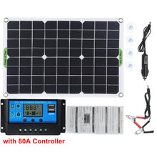 Load image into Gallery viewer, 300W Solar Panel Kit Complete 12V USB With 10-100A Controller Solar Cells for Car Yacht RV Boat Moblie Phone Battery Charger
