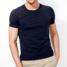 Load image into Gallery viewer, MRMT 2021 Brand New Men&#39;s T Shirt Pure Color Lycra Cotton Short Sleeved T-Shirt Male Round Neck  Tops  Cotton Bottoming Shirt

