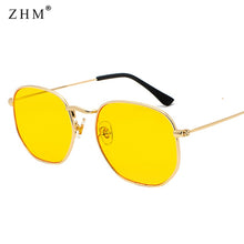Load image into Gallery viewer, 2021 Vintage Sunglasses Men Square Metal Frame Sunglasses Pilot Mirror Classic Retro Sun Glasses Women Luxury Summer  Eyewear
