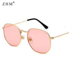 Load image into Gallery viewer, 2021 Vintage Sunglasses Men Square Metal Frame Sunglasses Pilot Mirror Classic Retro Sun Glasses Women Luxury Summer  Eyewear
