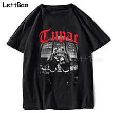 Load image into Gallery viewer, Tupac 2pac Hip Hop Funny T-shirt T Shirt Men Vintage Graphic Novelty Streetwear T Shirt Punk Custom Summer Japanese Kpop Clothes
