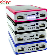 Load image into Gallery viewer, New Hot 1SET 5x18650 Powerbank Cover Power Bank 18650 Solar Power Bank Case DIY Box Dual USB Kit Phone Charger Flashlight
