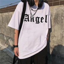 Load image into Gallery viewer, Women T-shirt Harajuku Vintage Angel Print Short Sleeve Ulzzang Cartoon Gothic Punk Hip Hop Oversized T Shirt Kawaii Female Tops
