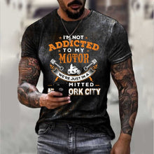 Load image into Gallery viewer, Summer New Mens T Shirts Oversized Loose Clothes Vintage Short Sleeve Fashion 66 Letters Printed O Collared Tshirts For Men
