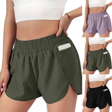 Load image into Gallery viewer, Fitness Shorts Women Athletic Workout Summer Short Femme Elastic Waist Solid Running Pockets Shorts 2021 Шорты Женский
