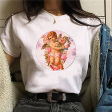 Load image into Gallery viewer, 2020 Harajuku t shirt women Angel Funny Ullzang 90s Korean Style T-shirt Aesthetic Kawaii vintage Tshirt Fashion Top Tees Female
