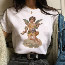 Load image into Gallery viewer, 2020 Harajuku t shirt women Angel Funny Ullzang 90s Korean Style T-shirt Aesthetic Kawaii vintage Tshirt Fashion Top Tees Female
