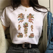 Load image into Gallery viewer, 2020 Harajuku t shirt women Angel Funny Ullzang 90s Korean Style T-shirt Aesthetic Kawaii vintage Tshirt Fashion Top Tees Female
