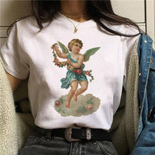 Load image into Gallery viewer, 2020 Harajuku t shirt women Angel Funny Ullzang 90s Korean Style T-shirt Aesthetic Kawaii vintage Tshirt Fashion Top Tees Female
