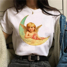 Load image into Gallery viewer, 2020 Harajuku t shirt women Angel Funny Ullzang 90s Korean Style T-shirt Aesthetic Kawaii vintage Tshirt Fashion Top Tees Female
