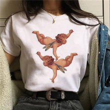 Load image into Gallery viewer, 2020 Harajuku t shirt women Angel Funny Ullzang 90s Korean Style T-shirt Aesthetic Kawaii vintage Tshirt Fashion Top Tees Female
