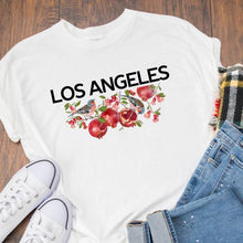 Load image into Gallery viewer, Los Angeles Top Aesthetic LA Home State Shirt Top T-shirt Want Kpop Spice Girls Summer Vintage Top Female Soft Girl Aesthetic
