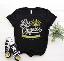 Load image into Gallery viewer, Los Angeles Top Aesthetic LA Home State Shirt Top T-shirt Want Kpop Spice Girls Summer Vintage Top Female Soft Girl Aesthetic
