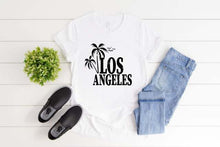 Load image into Gallery viewer, Los Angeles Top Aesthetic LA Home State Shirt Top T-shirt Want Kpop Spice Girls Summer Vintage Top Female Soft Girl Aesthetic
