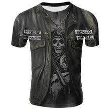Load image into Gallery viewer, Skull T shirt Men Skeleton T-shirt Punk Tshirt Gun T shirts 3d Print T-shirt Vintage Gothic Mens T-shirt Summer Casual tops
