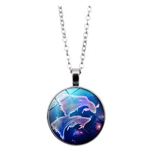 Load image into Gallery viewer, Unisex 12 Zodiac Signs Necklace Individual Colorful Men&#39;S And Women&#39;S Twelve Constellations Zodiac Design Necklace Valentine&#39;S
