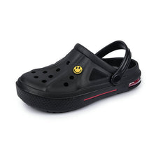 Load image into Gallery viewer, Airavata Crocks Sandals Hole Shoes Couple Home Slippers Summer Hollow Out Smiling Face Buckle Men and Women Beach Flat
