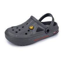 Load image into Gallery viewer, Airavata Crocks Sandals Hole Shoes Couple Home Slippers Summer Hollow Out Smiling Face Buckle Men and Women Beach Flat
