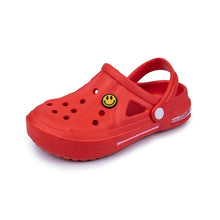 Load image into Gallery viewer, Airavata Crocks Sandals Hole Shoes Couple Home Slippers Summer Hollow Out Smiling Face Buckle Men and Women Beach Flat
