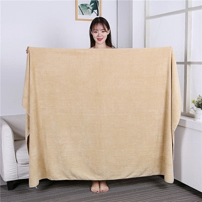 Largerthicker120X200 CM microfiber bath towel, absorbent,quick-drying,multifunctional swimming,fitness,sports beauty salon towel