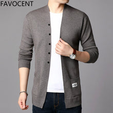 Load image into Gallery viewer, 2021 Fashion Mens Cardigan Jackets Coats Streetwear Trend Windbreaker Autumn Overcoat Casual Sweater Jacket Men Clothing Black
