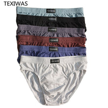 Load image into Gallery viewer, 4pcs/lot Free  shipping cheapest 100% Cotton Mens Briefs  Plus Size Men Underwear Panties 4XL/5XL/6XL Men&#39;s Breathable Panties
