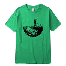 Load image into Gallery viewer, Highquality 100%cotton Lunar cleaner printing street style casual short sleeve men T shirt cool loose o-neck tshirt male t-shirt
