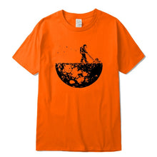 Load image into Gallery viewer, Highquality 100%cotton Lunar cleaner printing street style casual short sleeve men T shirt cool loose o-neck tshirt male t-shirt
