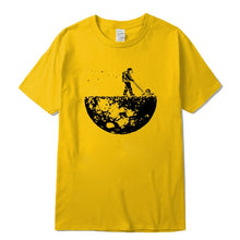 Load image into Gallery viewer, Highquality 100%cotton Lunar cleaner printing street style casual short sleeve men T shirt cool loose o-neck tshirt male t-shirt
