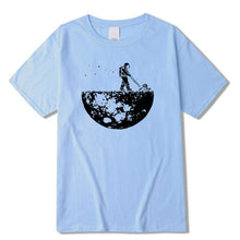 Load image into Gallery viewer, Highquality 100%cotton Lunar cleaner printing street style casual short sleeve men T shirt cool loose o-neck tshirt male t-shirt
