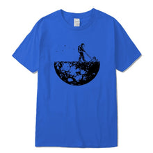 Load image into Gallery viewer, Highquality 100%cotton Lunar cleaner printing street style casual short sleeve men T shirt cool loose o-neck tshirt male t-shirt
