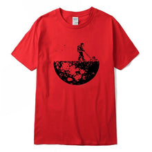 Load image into Gallery viewer, Highquality 100%cotton Lunar cleaner printing street style casual short sleeve men T shirt cool loose o-neck tshirt male t-shirt

