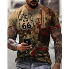 Load image into Gallery viewer, New Summer Men T-shirt 3D Car Highway Motorcycle Biker Hip Hop Tshirt Tee Top Oversize T Shirt For Men Vintage Clothes Streeerar

