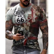 Load image into Gallery viewer, New Summer Men T-shirt 3D Car Highway Motorcycle Biker Hip Hop Tshirt Tee Top Oversize T Shirt For Men Vintage Clothes Streeerar
