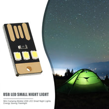 Load image into Gallery viewer, Camping Night Hiking Tent Lamp Light Outdoor Portable Mini LED Keychain Lights Energy Saving Flashlight Mobile Power Resource
