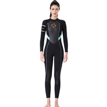 Load image into Gallery viewer, Womens Wetsuit Full 3mm Neoprene Surfing One Piece Diving Wetsuit Snorkeling Long Sleeve Surfing Wet Suits Snorkeling fishing
