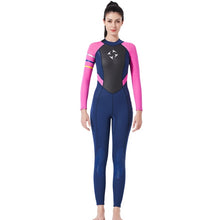 Load image into Gallery viewer, Womens Wetsuit Full 3mm Neoprene Surfing One Piece Diving Wetsuit Snorkeling Long Sleeve Surfing Wet Suits Snorkeling fishing
